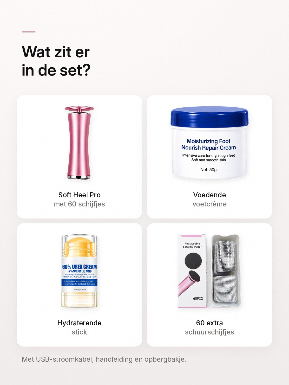 Wat zit er in de set
