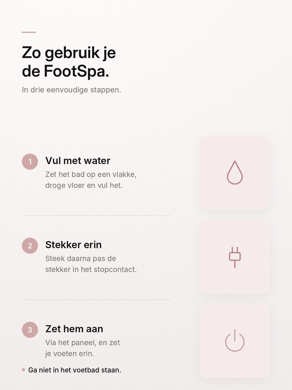 Zo gebruik je de FootSpa