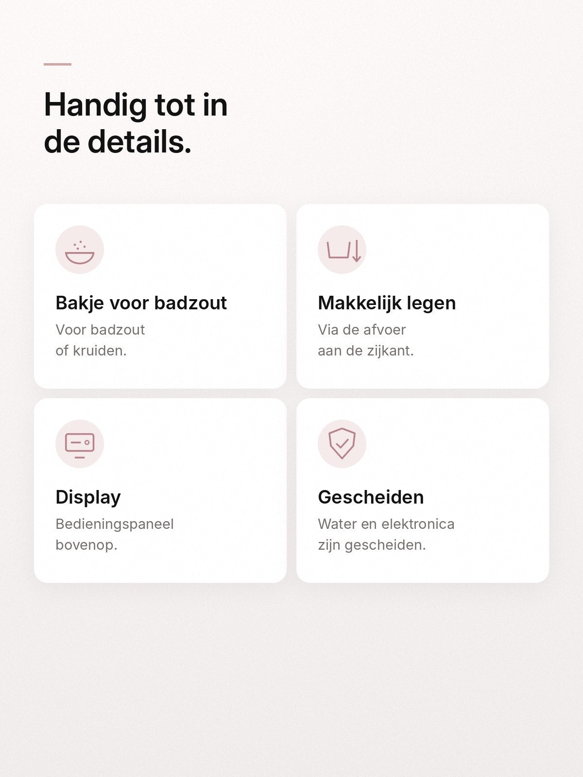 Handige details van de FootSpa
