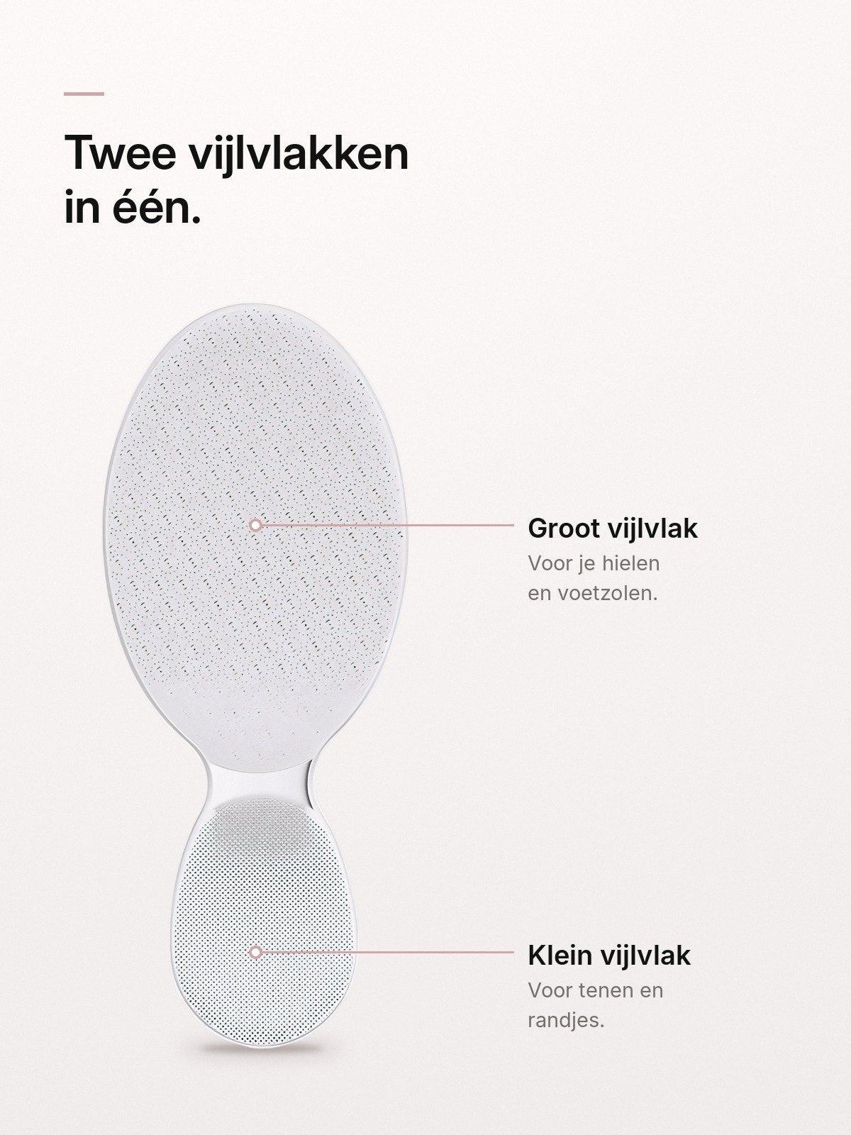 Groot en klein vijlvlak van de GlassCare