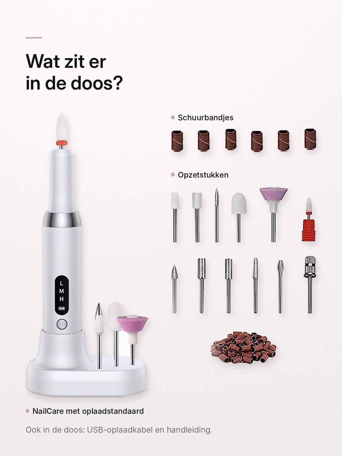 Wat zit er in de doos van de NailCare