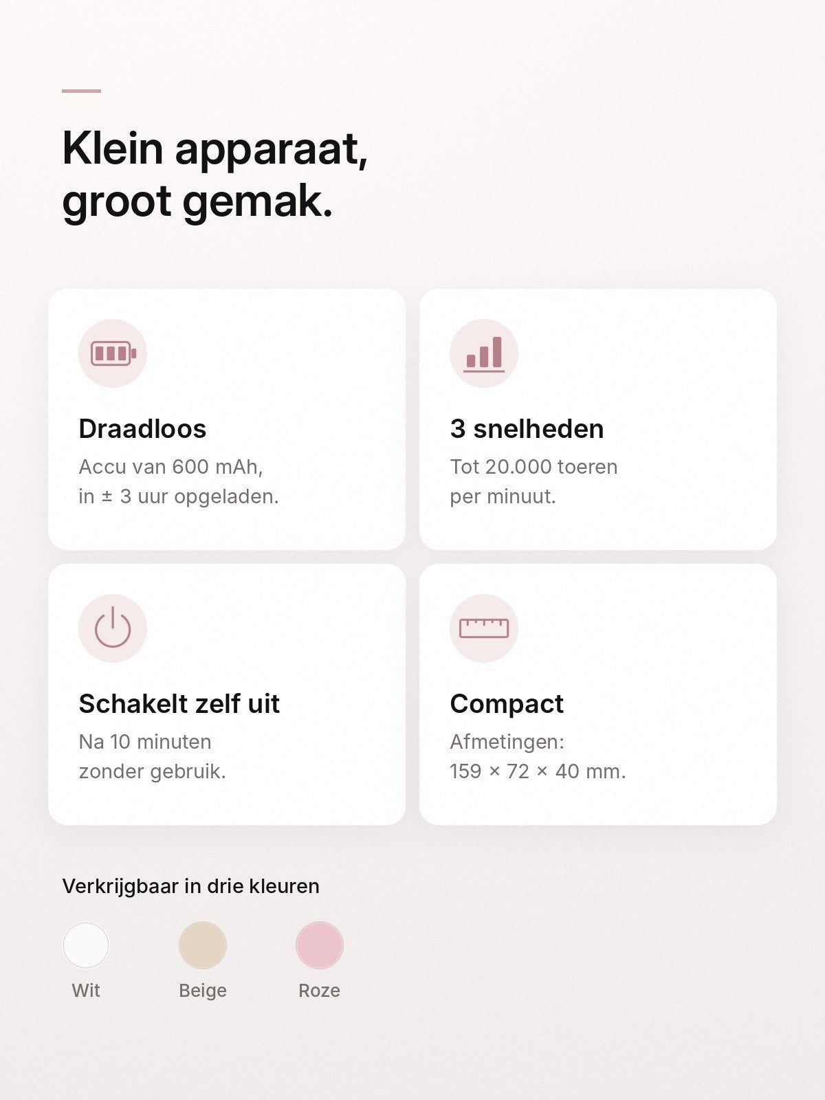 Kenmerken van de NailCare