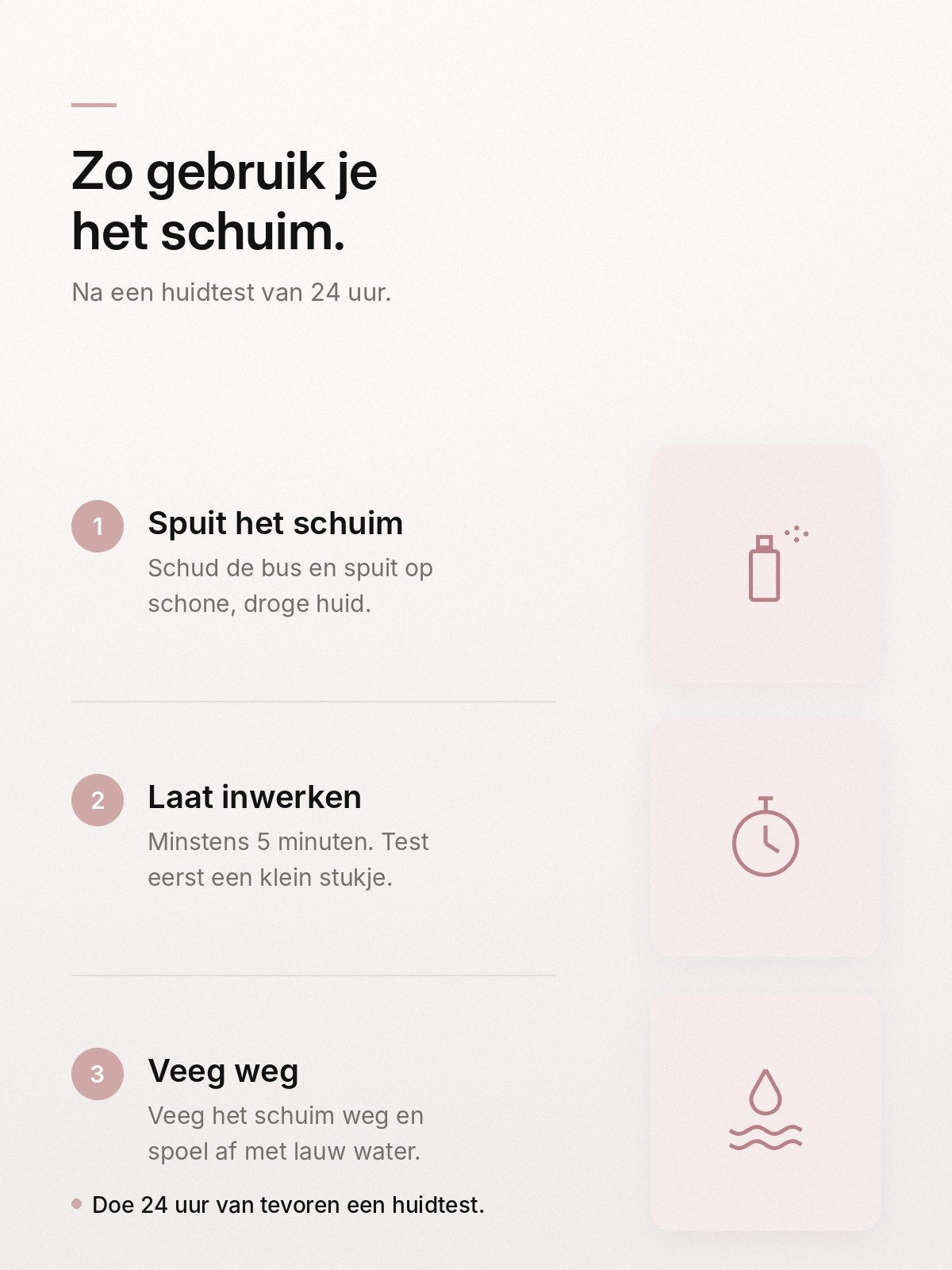Zo gebruik je het ontharingsschuim