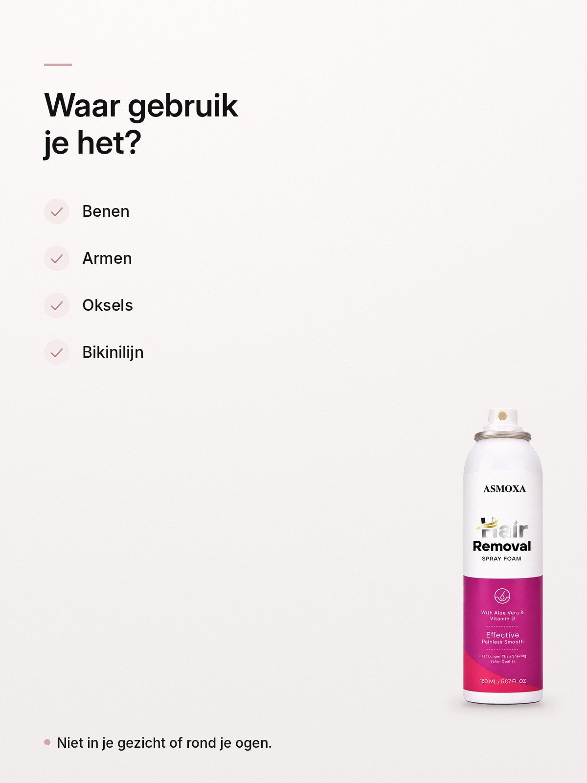Waar gebruik je het ontharingsschuim