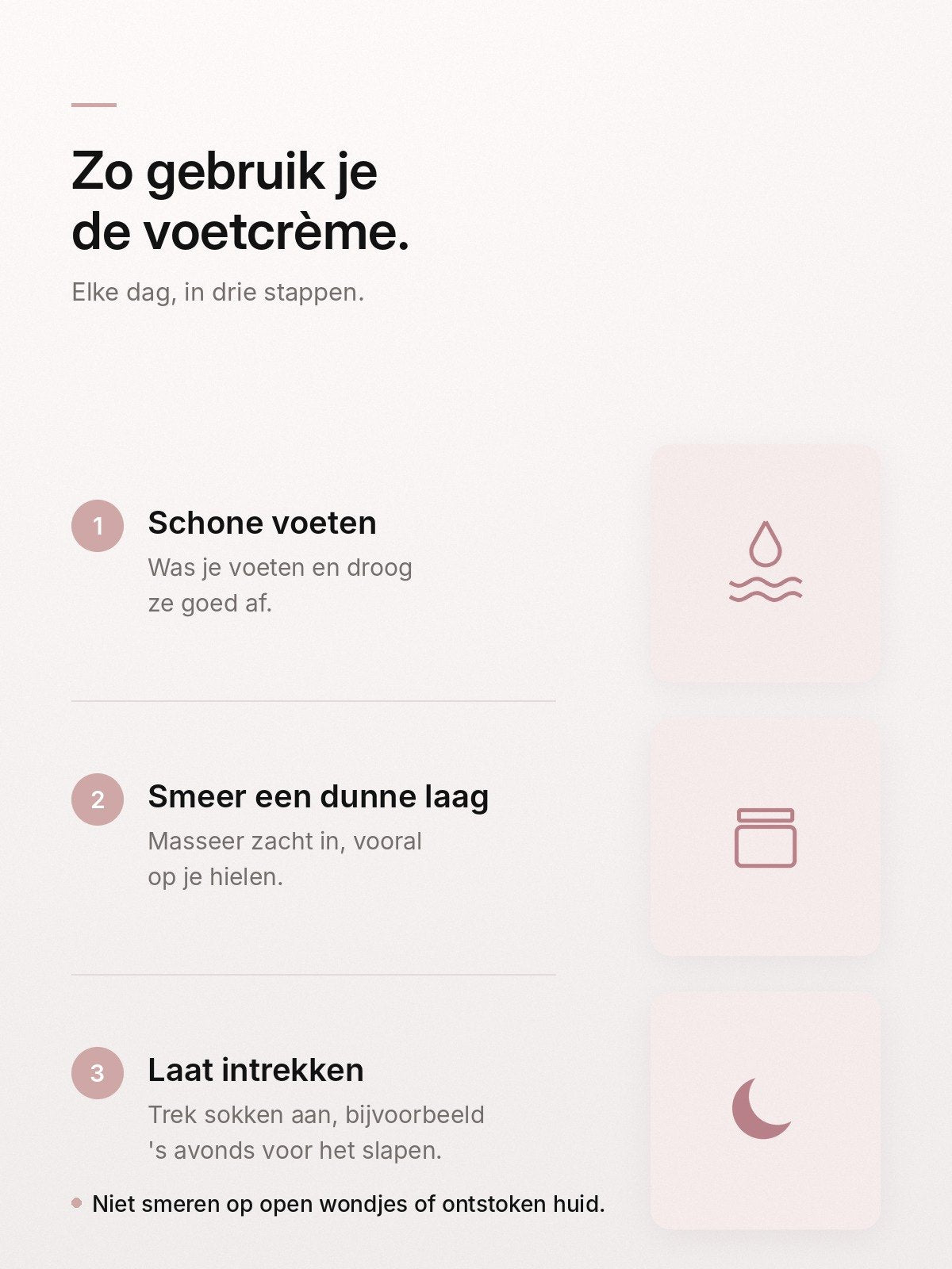 Zo gebruik je de voetcrème
