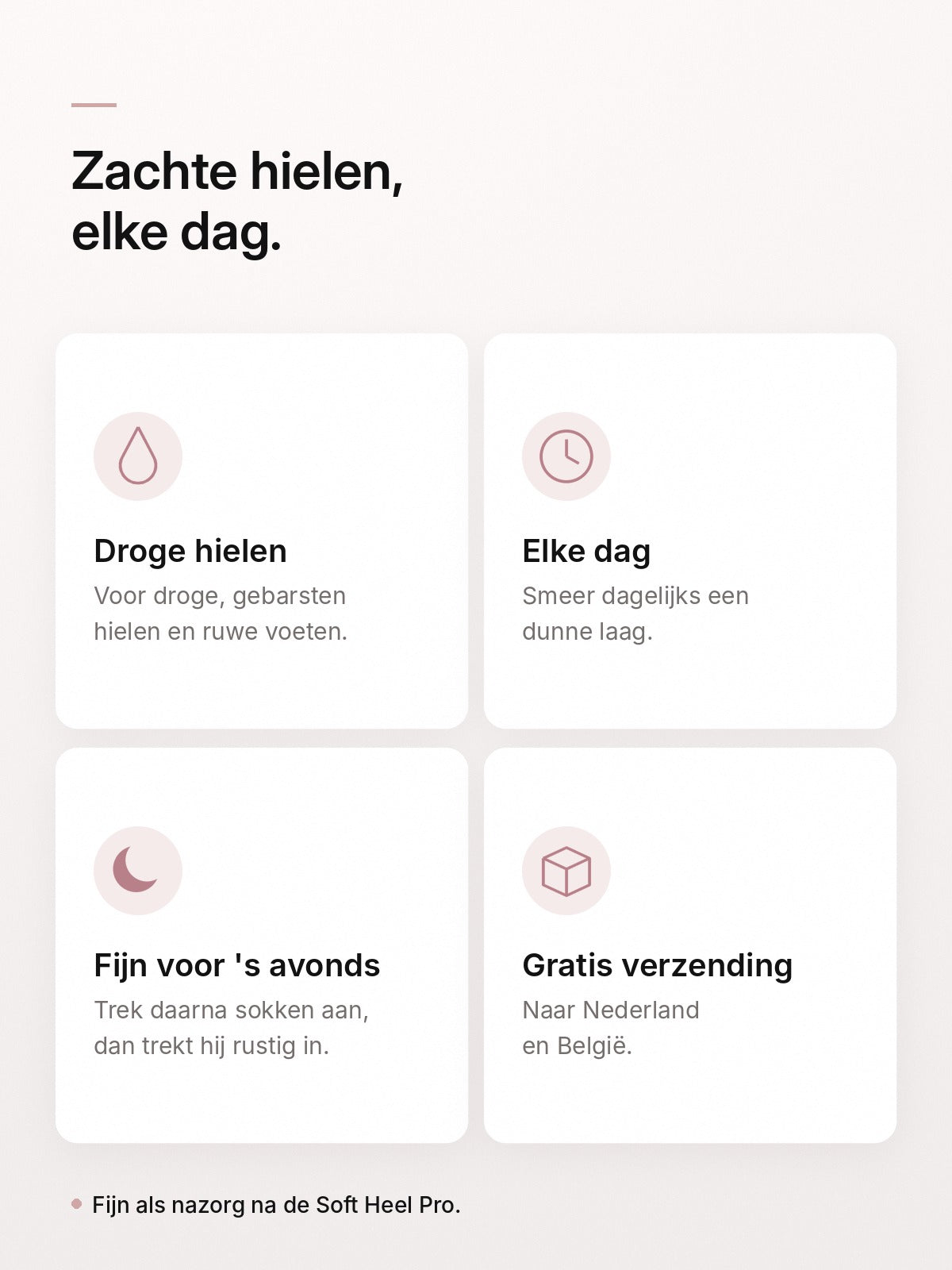 Kenmerken van de voedende voetcrème